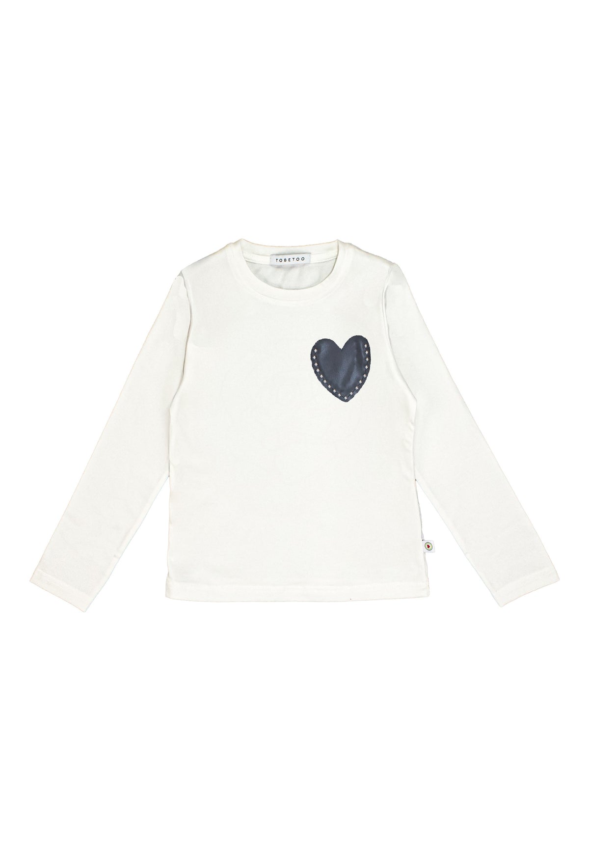 T-shirt bambina con taschino - Latte