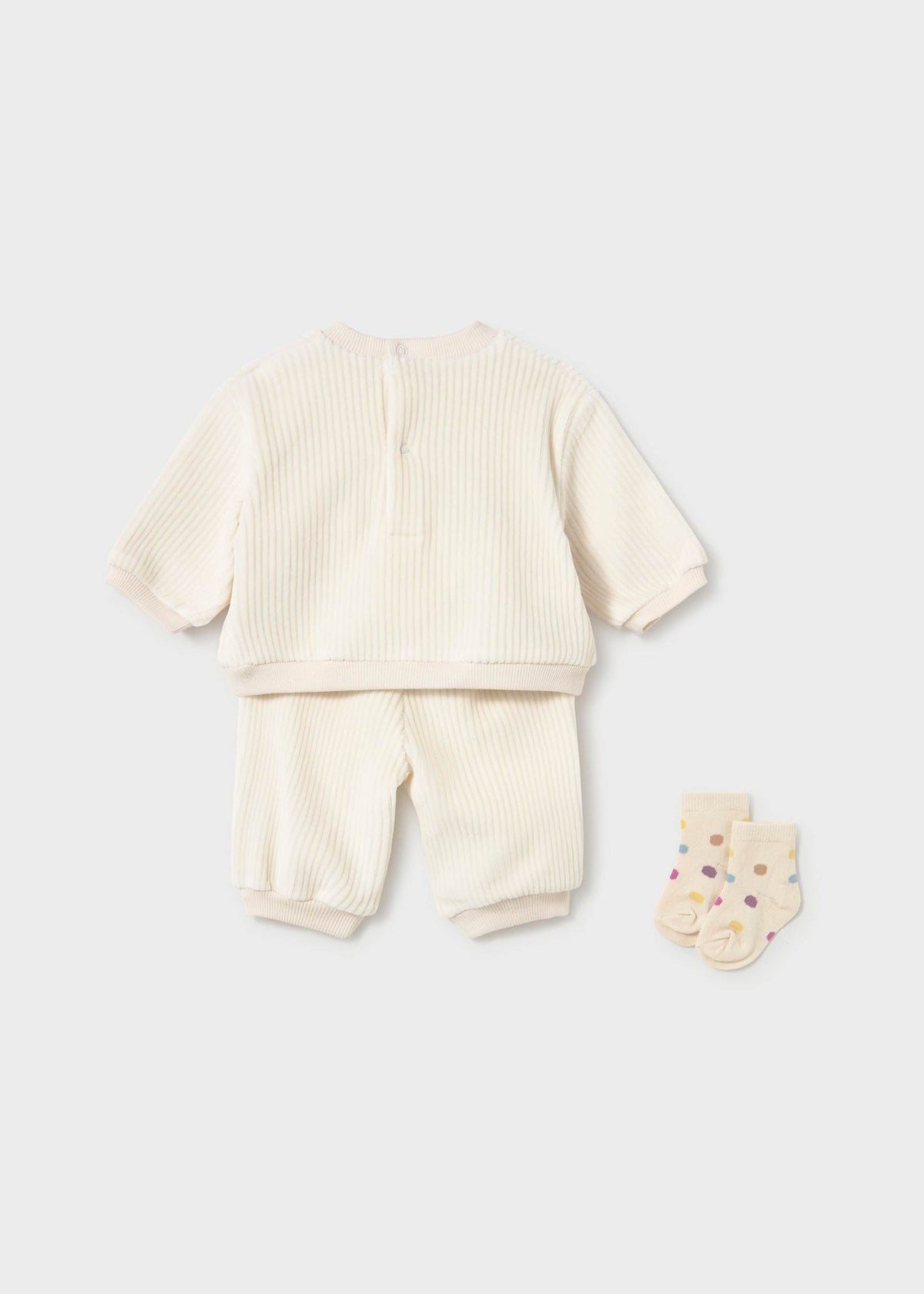 Tuta con calzini neonata - Ceramica