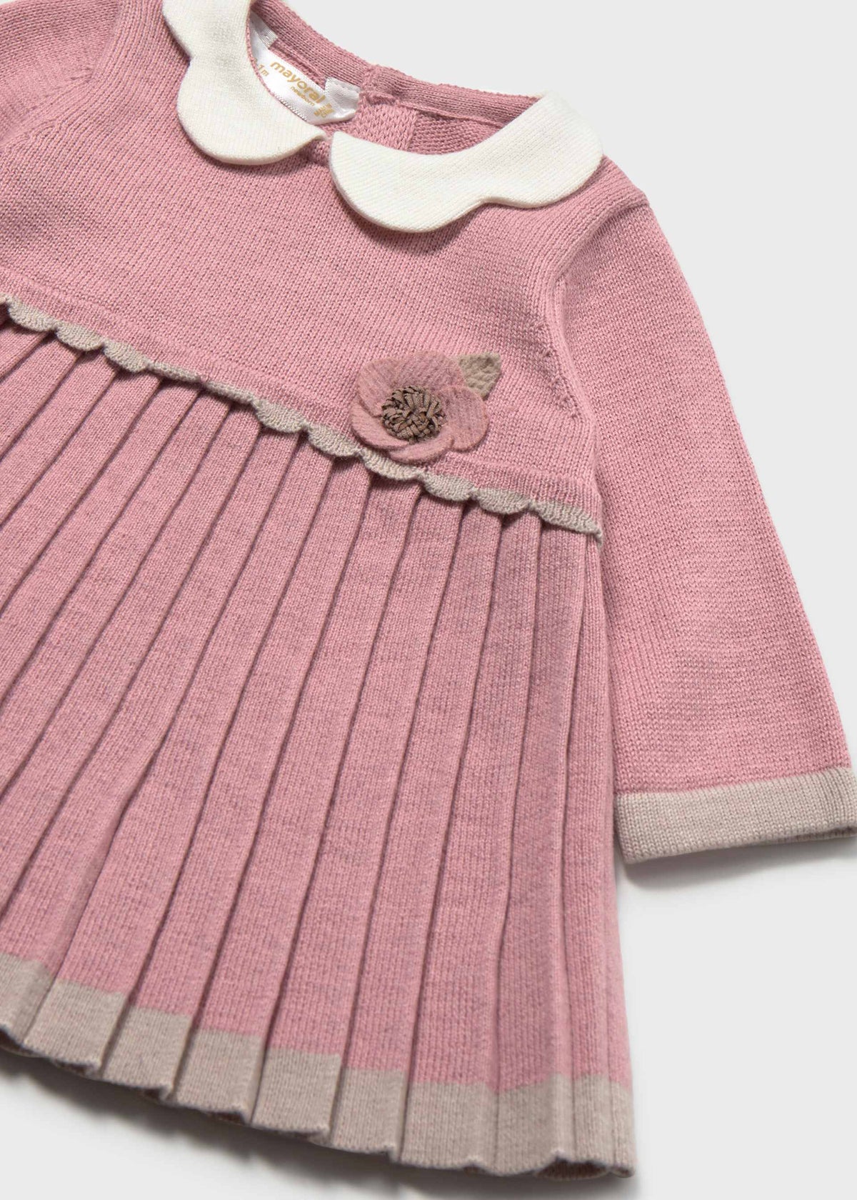 Vestito a maglia neonata - Cipria