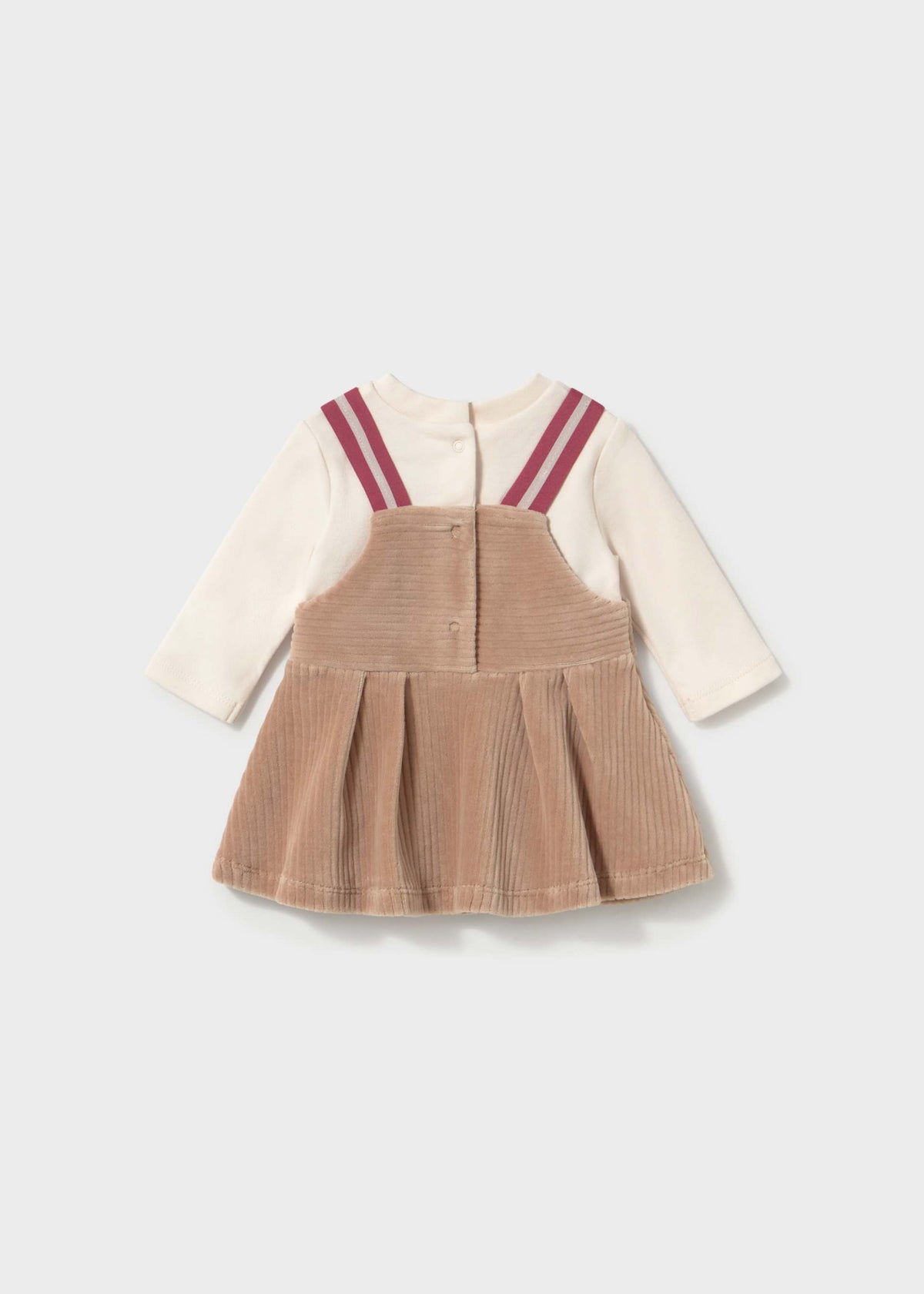 Vestito apagliaccetto neonata - Mandorla