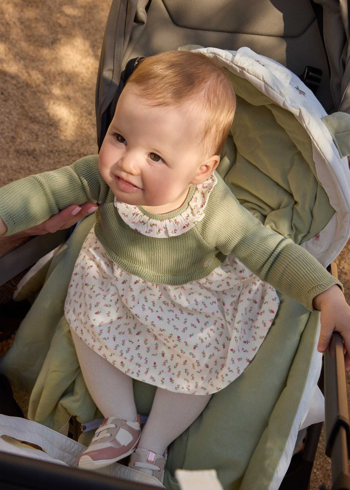 Vestito combinato a maglia neonata - Laurel