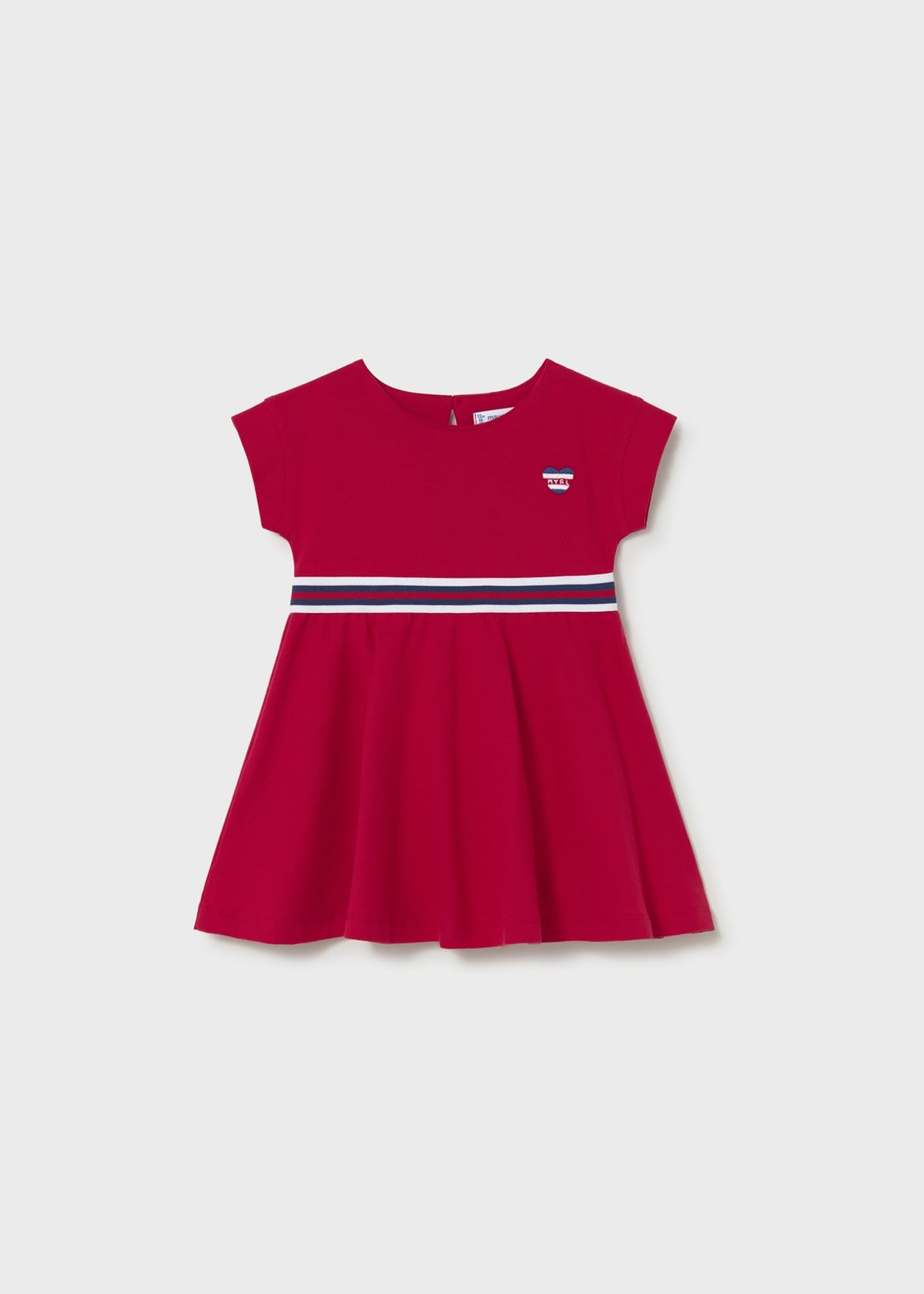 Vestito con dettagli a contrasto neonata