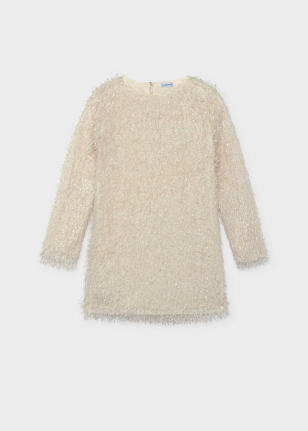 Vestito con frange ragazza - Avena