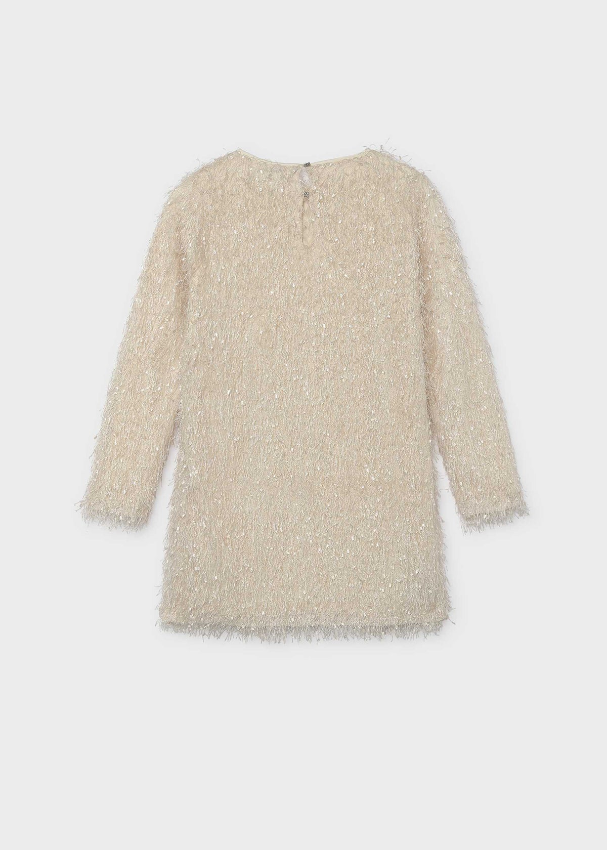 Vestito con frange ragazza - Avena