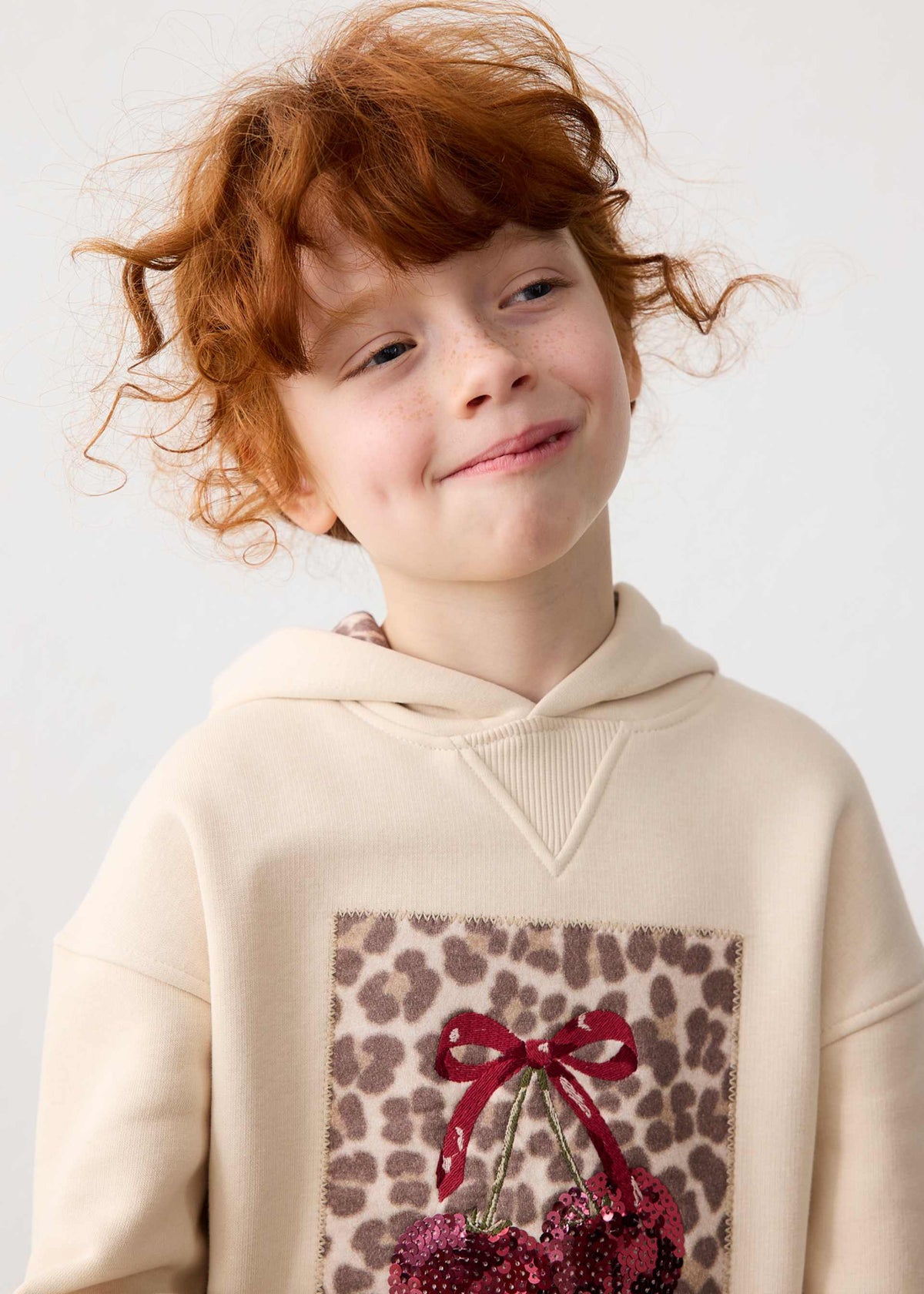 Vestito felpa con cappuccio bambina - Tofu