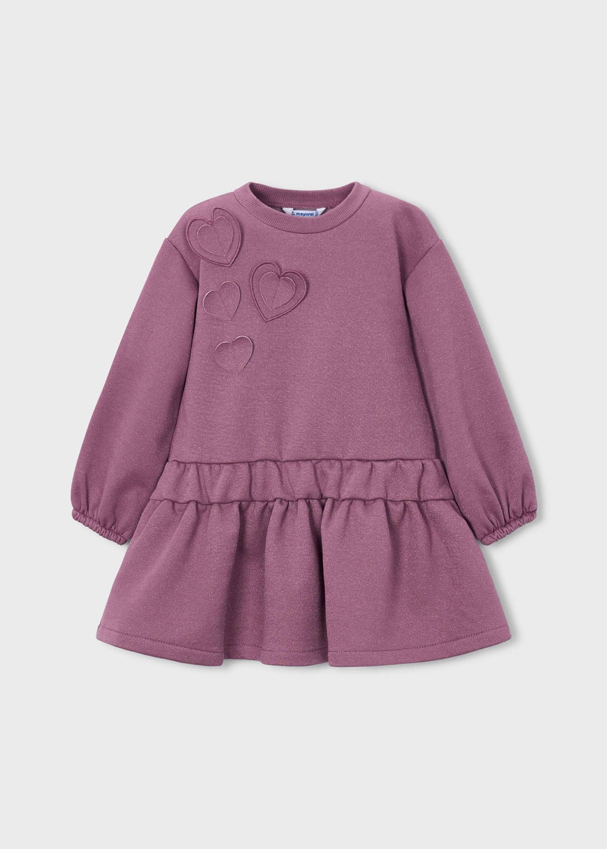 Vestito felpa cuori bambina - Vigore