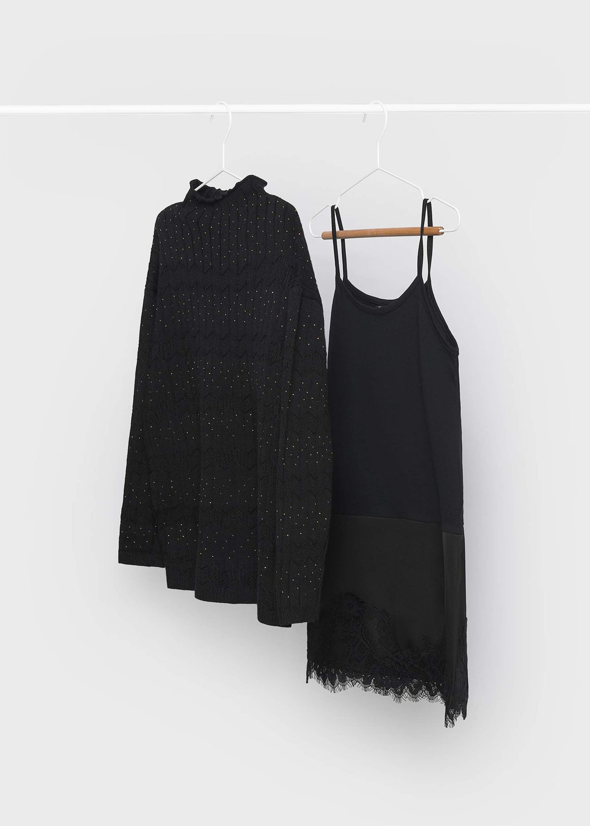 Vestito in pizzo ragazza - Nero
