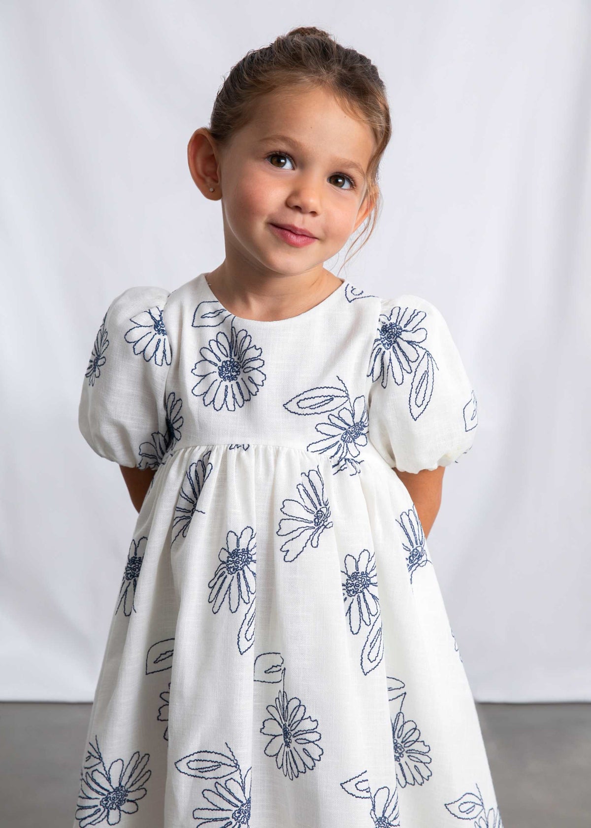 Vestito manica a palloncino bambina