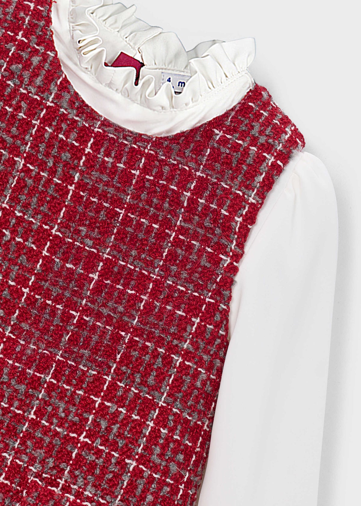 Vestito scamiciato bambina - Rosso