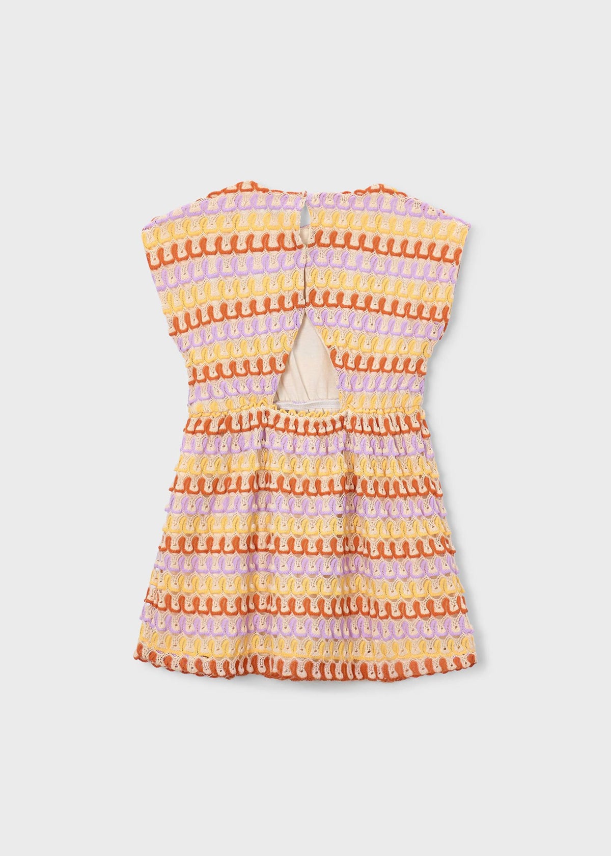 Vestito uncinetto multicolor bambina