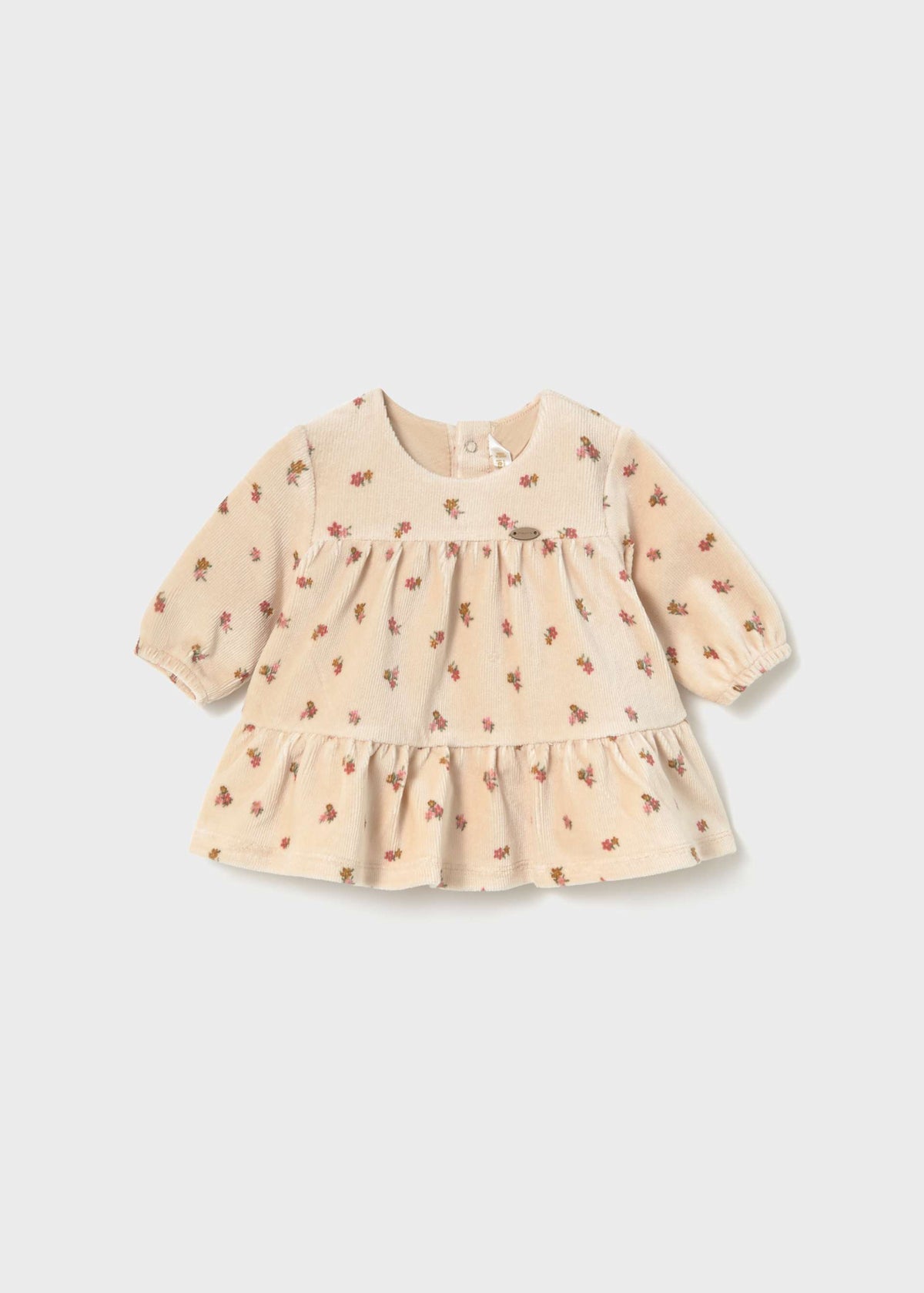 Vestito vellutato neonata - Avena