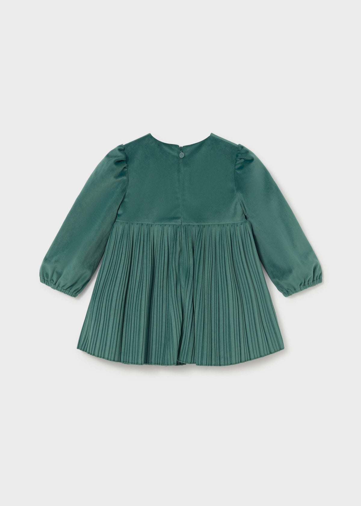 Vestito velluto plissettato bimba - Ninfea