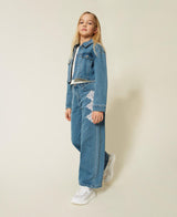 Jeans ampi con pizzo