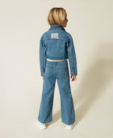 Jeans ampi con pizzo