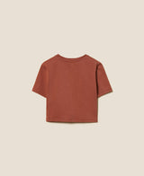 T-shirt con logo e incrocio