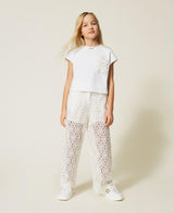 Pantaloni in pizzo macram&egrave;