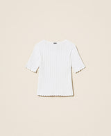 Maglia fitted a costine
