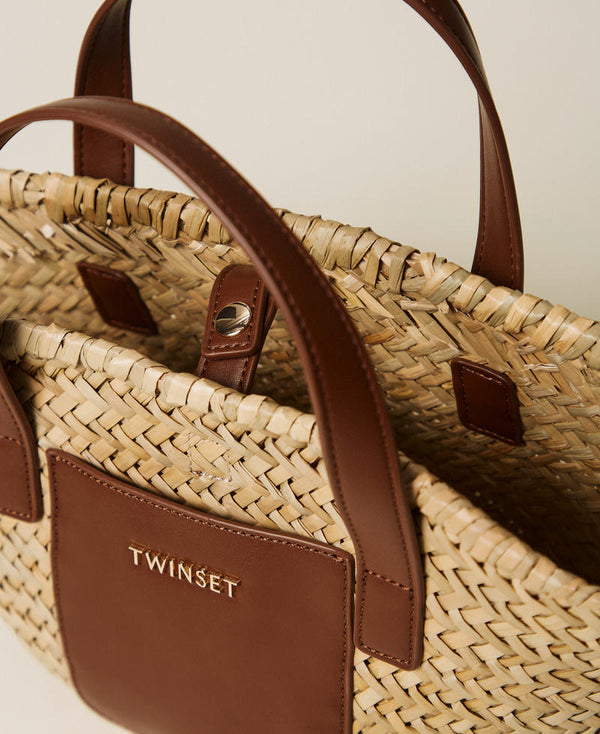 Borsa shopper in paglia