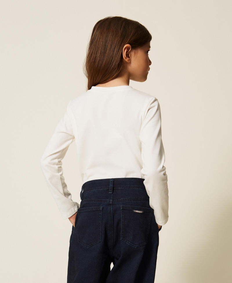 T-shirt regular baby con ricamo logo