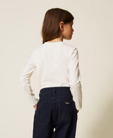T-shirt regular baby con ricamo logo