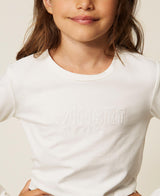T-shirt regular baby con ricamo logo