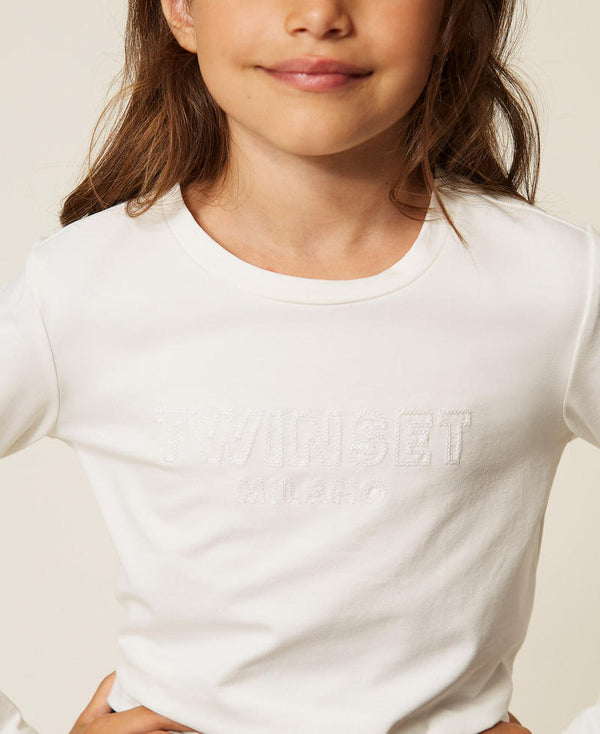 T-shirt regular baby con ricamo logo