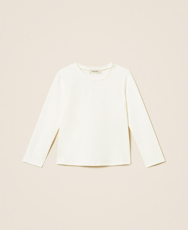 T-shirt regular baby con ricamo logo