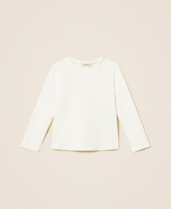 T-shirt regular baby con ricamo logo