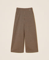 Pantaloni a palazzo in pied-de-poule