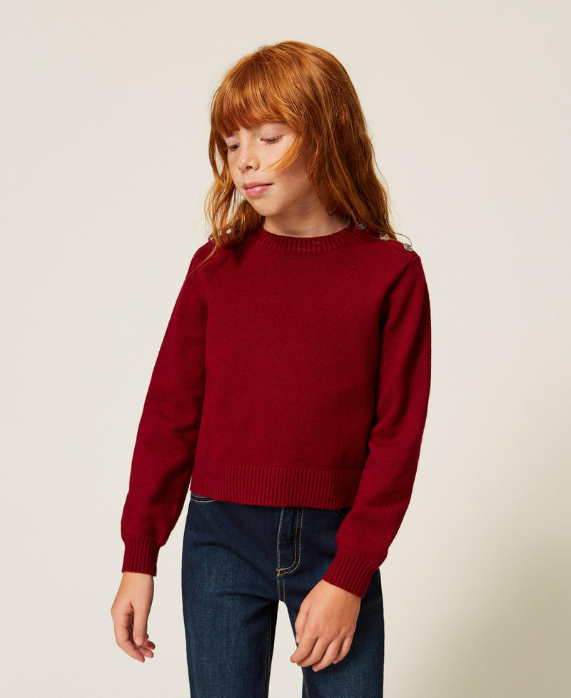Maglia a righe con bottoni