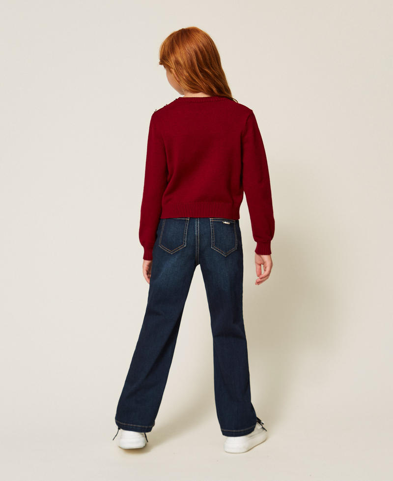 Maglia a righe con bottoni