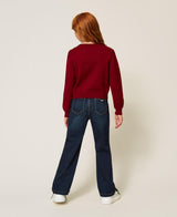 Maglia a righe con bottoni