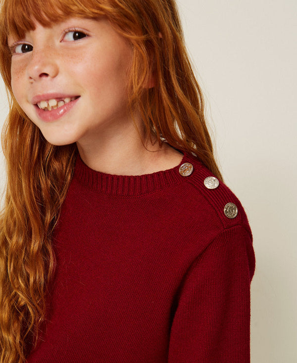 Maglia a righe con bottoni