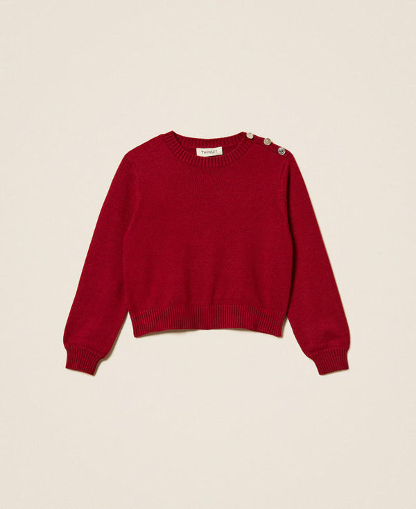 Maglia a righe con bottoni