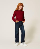 Maglia a righe con bottoni