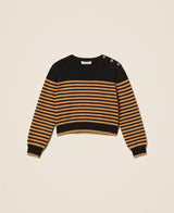 Maglia a righe con bottoni