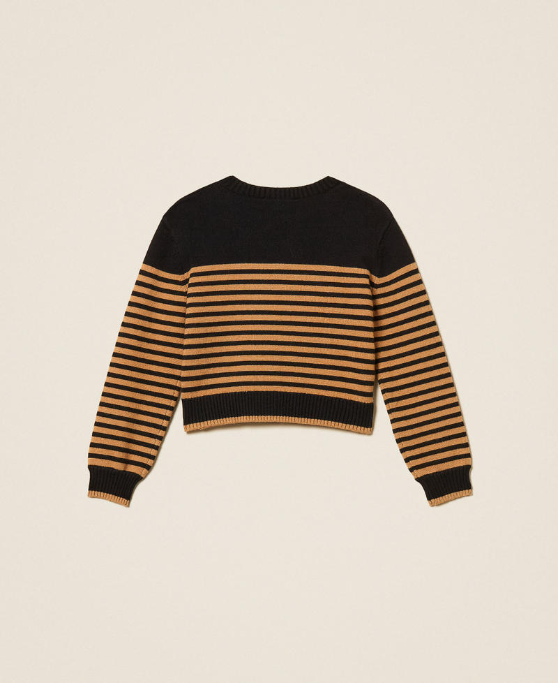 Maglia a righe con bottoni