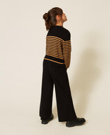 Pantaloni in maglia con bottoni