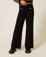 Pantaloni in maglia con bottoni