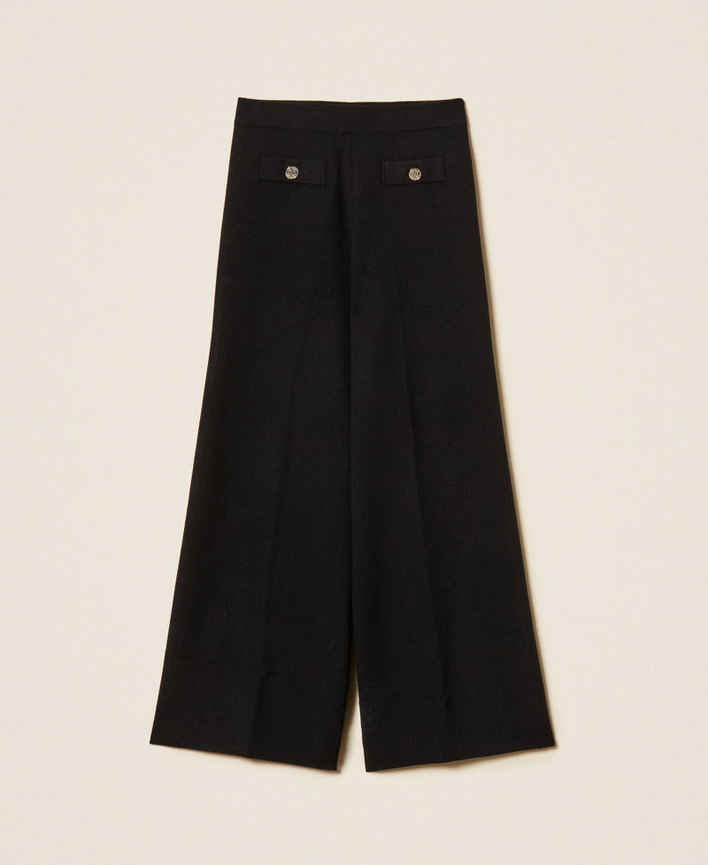 Pantaloni in maglia con bottoni