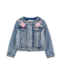 Giacca denim Floreale