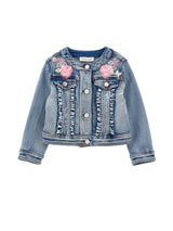 Giacca denim Floreale