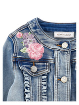 Giacca denim Floreale