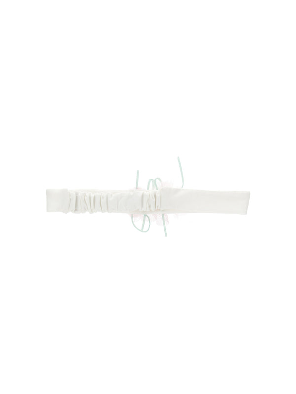 Fascia con fiore tulle