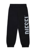 Pantaloni in felpa con logo verticale per ragazzo