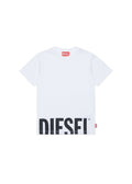 T-shirt regular fit con maxi logo sul fondo per ragazzo