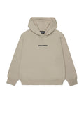 Felpa con cappuccio e piccolo logo per ragazzi - Beige