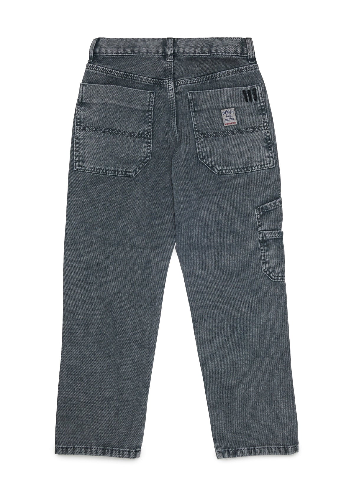Jeans regular fit con tasche applicate per ragazzo