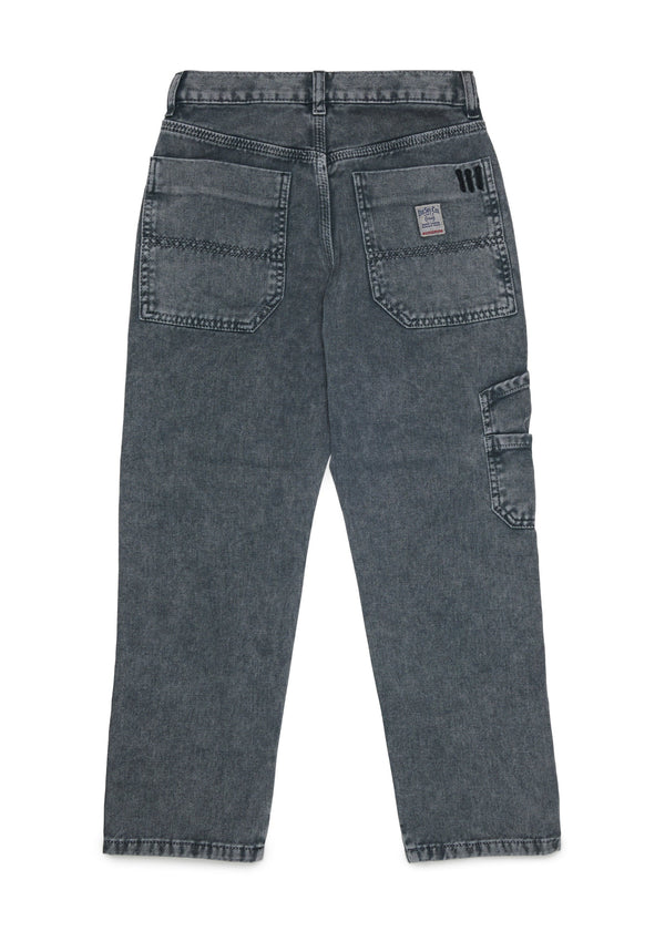 Jeans regular fit con tasche applicate per ragazzo