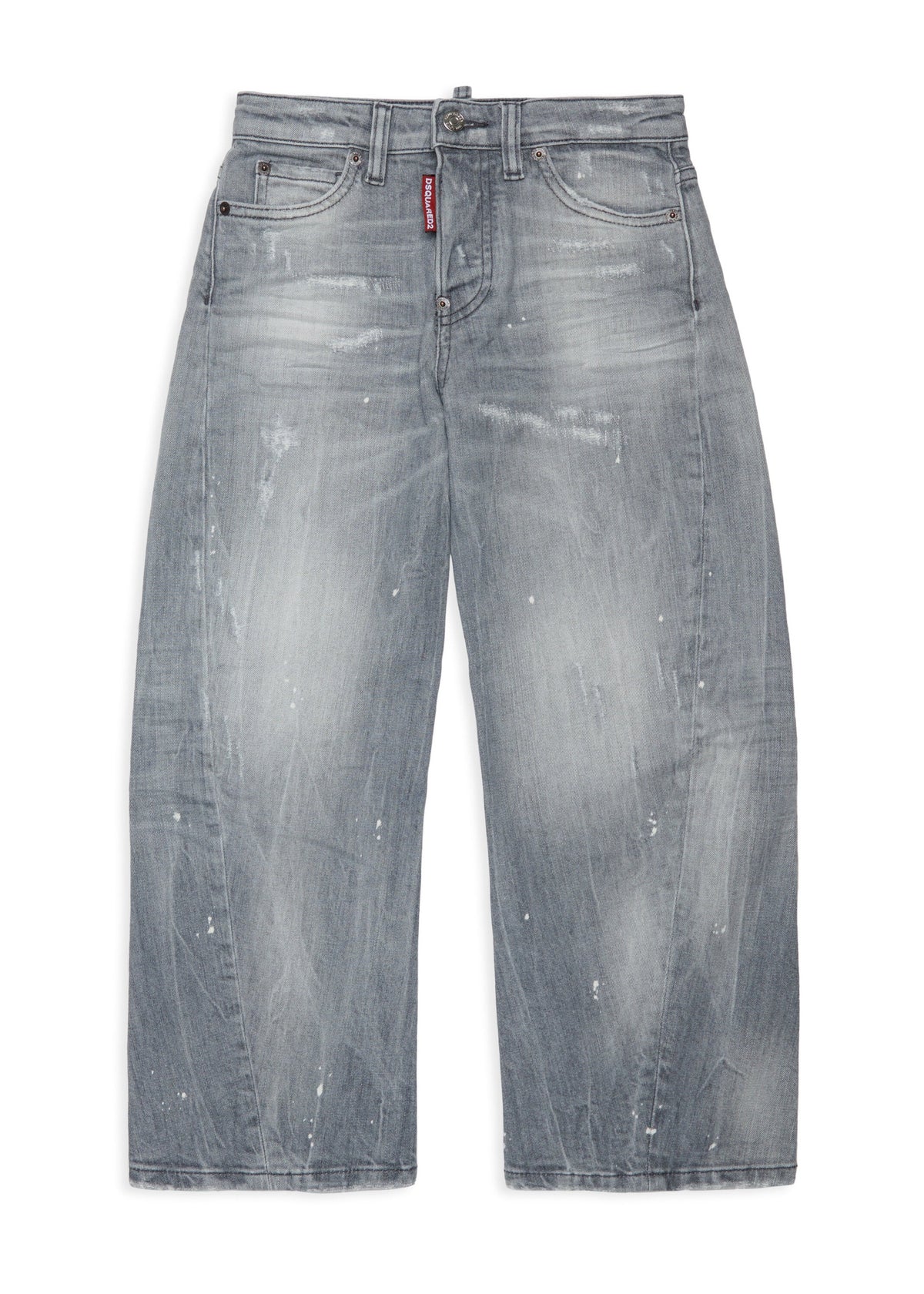Jeans relaxed fit con cuciture ruotate per ragazza